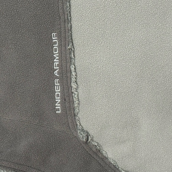 Under Armour Men's L Loose Charcoal and Light Gray Hooded Performance Jacket - Picture 10 of 10